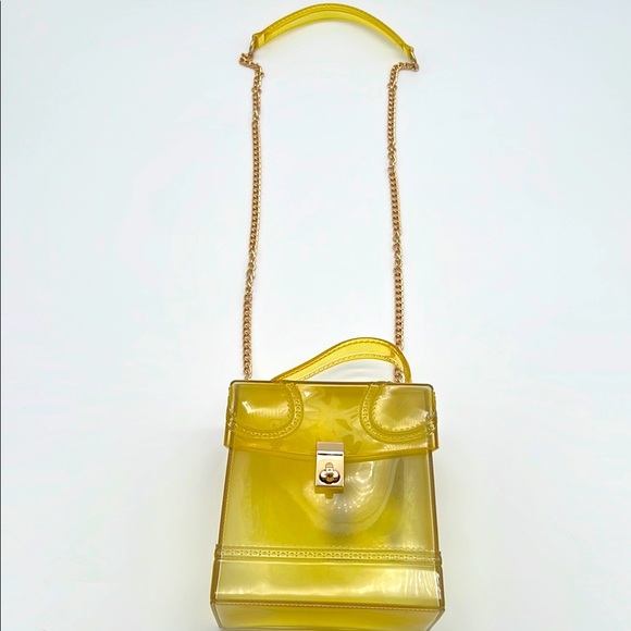 NWT Jelly Box Purse - Yellow - Picture 2 of 13